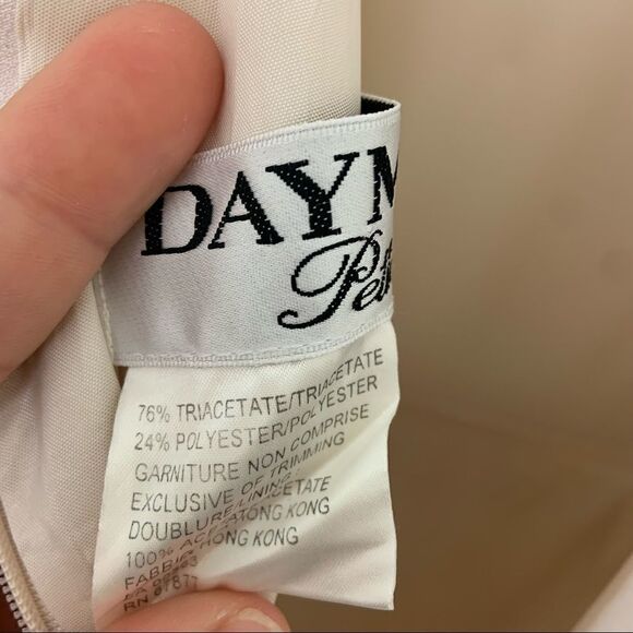 Daymor Couture Cream Sequin Layered Mother of the Bride Dress - Picture 7 of 10